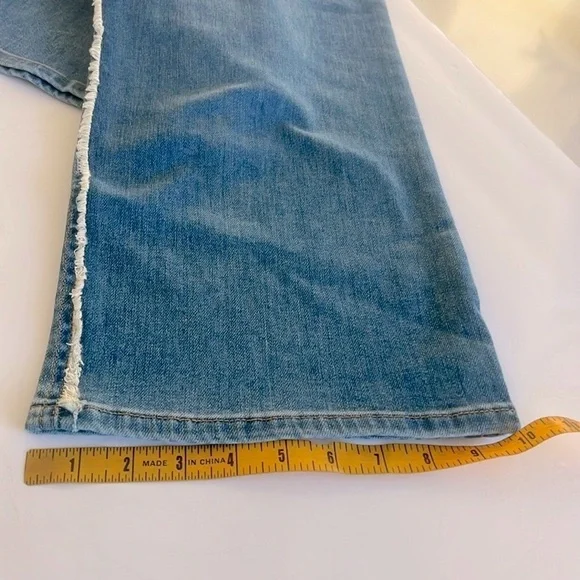 KUT from the KLOTH Jeans Women DISTRESSED Kelsey FAB AB Ankle FLARE Plus Size 16 - Picture 5 of 5